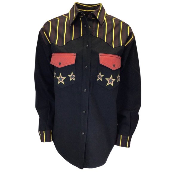 Etro Jackets & Blazers - ETRO BLACK MULTI 2022 STAR PRINT DENIM JACKET